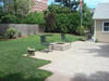 Outdoor Living: The fire pit on the patio at the guest house